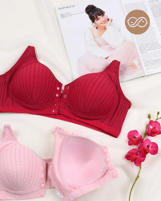 Pack Of 3 Ultra-Comfort Padded Button Bra for Women – Comfortable Daily Wear